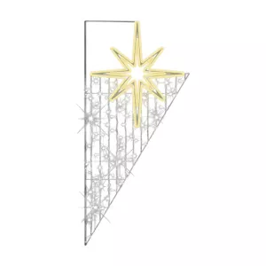 NAOS - Motif poteau étoile H200cmxL0,8m LED blanc 230V